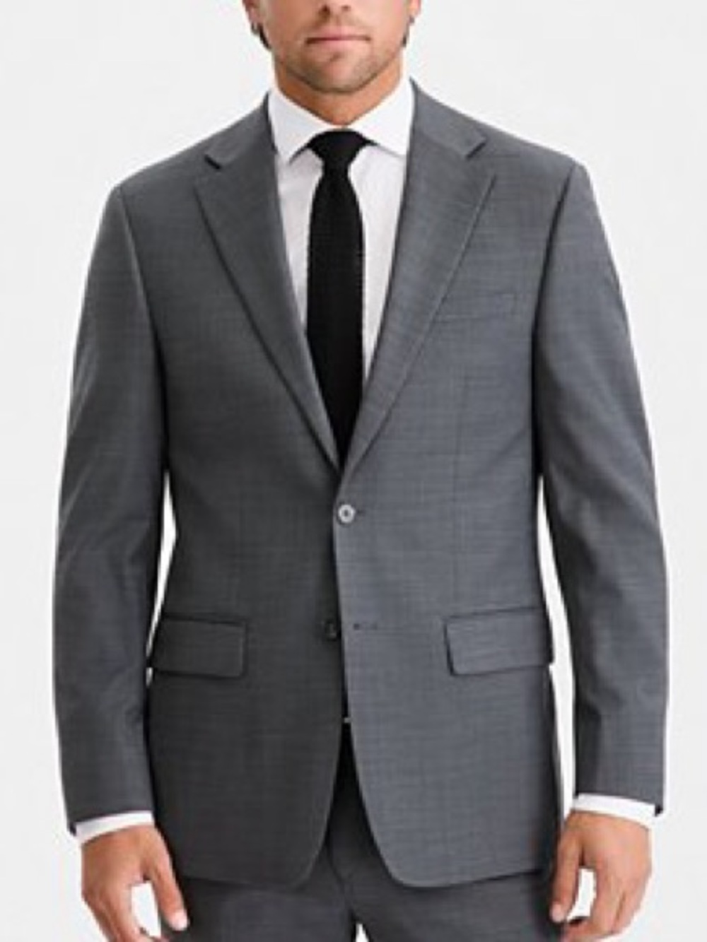 Calvin Klein Men's Gray Two-Button Sport Coat